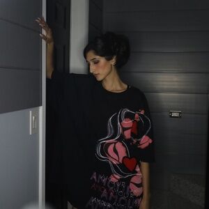 Pink & Red Amour Trippy Tee